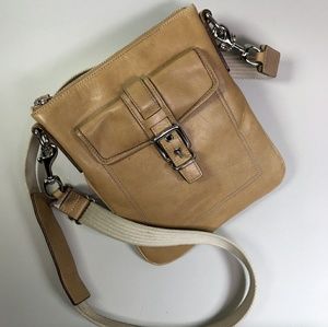 Coach Tan Leather Crossbody Bag